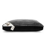 Plush Ribbed Pet Bed for Dogs & Cats - Charcoal - Image 8