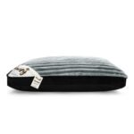 Plush Ribbed Pet Bed for Dogs & Cats - Grey - Image 7