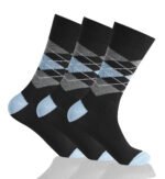 12 Pack Men’s Gentle Fit Pattern Socks - Multi