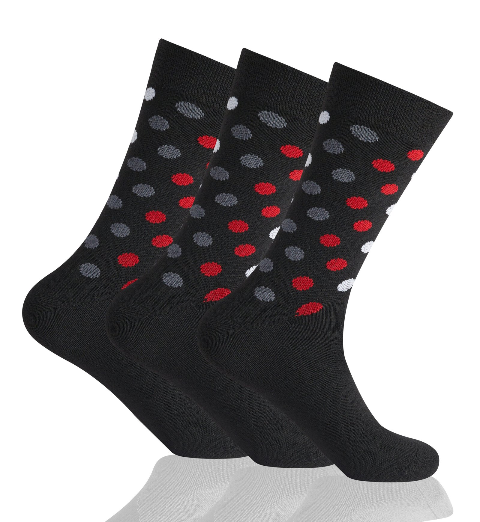 8 (1) 12 Pack Men’s Comfort Knit Dot Socks - Multi