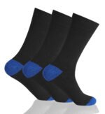 12 Pack Men's Non-Elastic Plain Socks - Multi