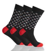 12 Pack Men’s Gentle Fit Pattern Socks - Multi
