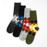 12 Pack Men's Vibrant Cotton Suit Socks - Multi