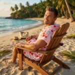 Luxury Patterned Beach Cover Poncho - Cherries