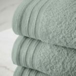 4 Piece Egyptian Cotton Bath Sheet Towel Set - Duck Egg