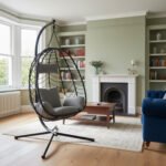 Luxury Indoor Outdoor Hanging Eclipse Chair - Black - Image 5
