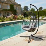 Luxury Indoor Outdoor Hanging Eclipse Chair - Black - Image 6