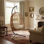 Premium Egg Hanging Chair with Stand - Natural - Image 6