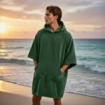 Luxury Soft Touch Beach Cover Poncho - Green