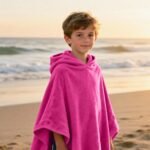 Luxury Kids Soft Touch Beach Poncho - Pink