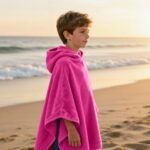 Luxury Kids Soft Touch Beach Poncho - Pink