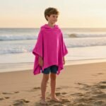Luxury Kids Soft Touch Beach Poncho - Pink