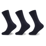 3 Pack Premium Plain Sports Socks - Black