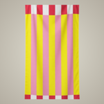 Luxury Bold Stripe Beach Towel - Yellow