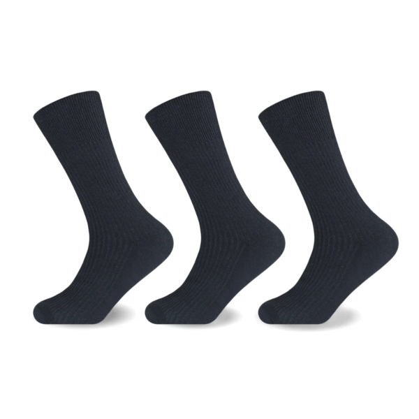 3 Pack Men’s Cotton Comfort Socks - White
