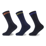 3 Pack Men’s Luxury Cotton Work Socks - Black