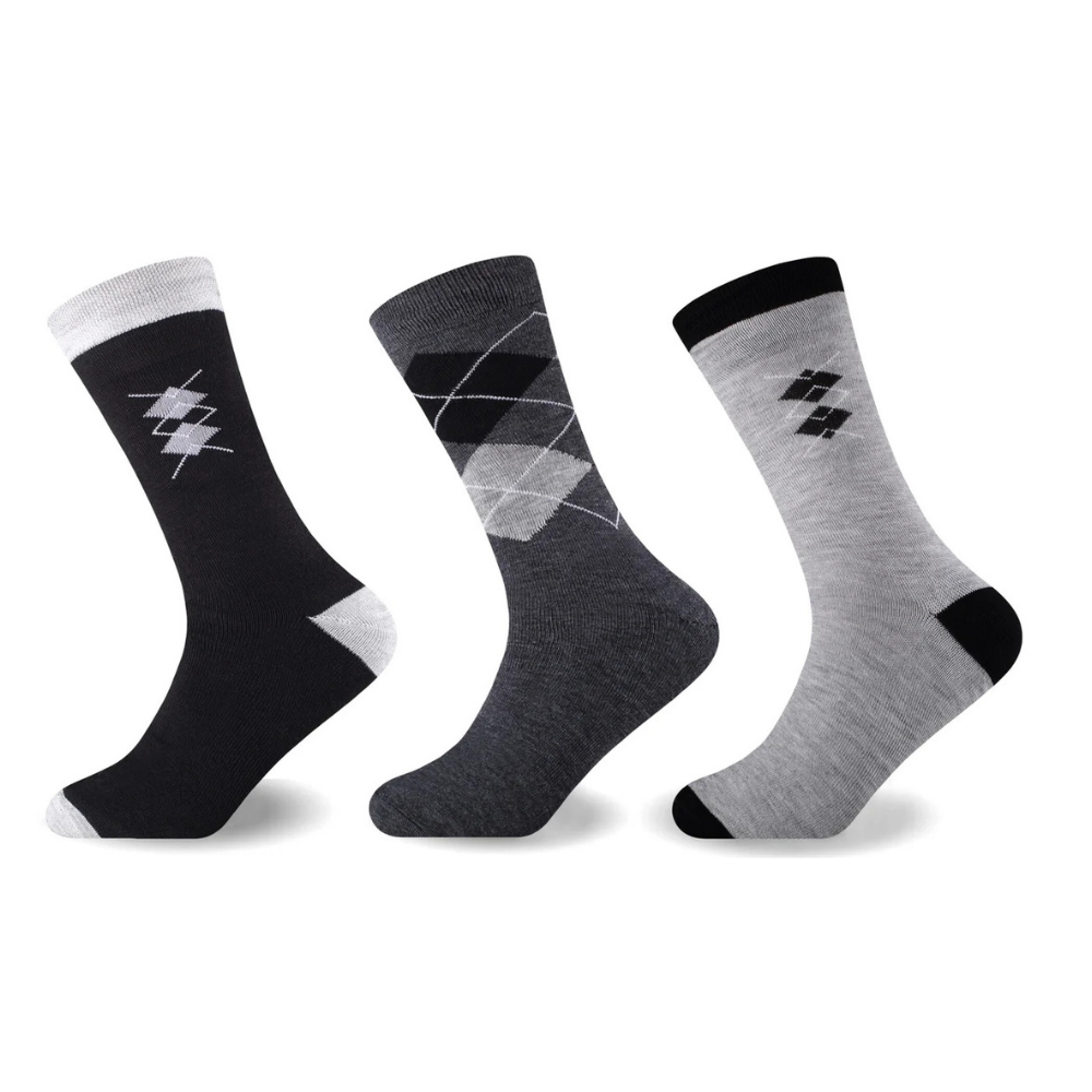 Untitled design (15) 3 Pack Men’s Diamond Comfort Socks - Multi