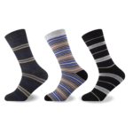 3 Pack Comfort Fit Stripe Socks - Multi