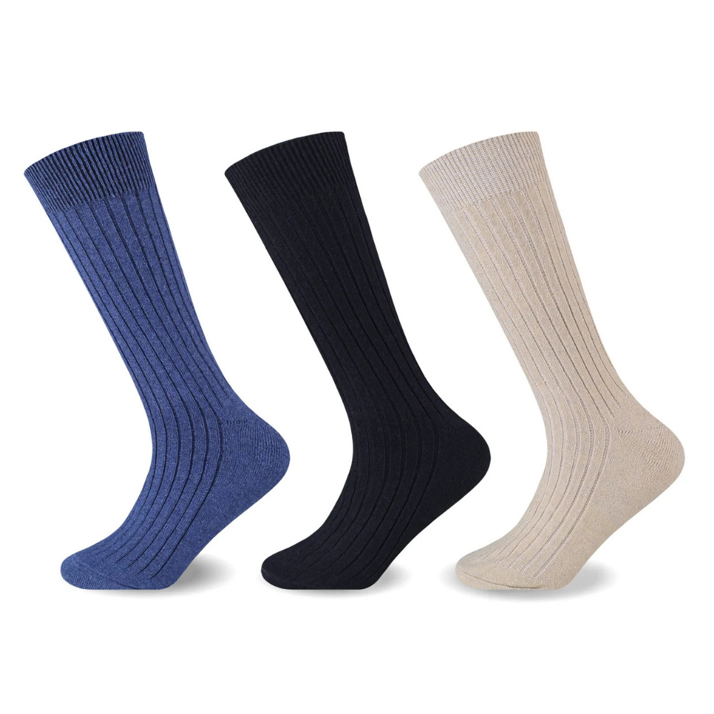 Untitled design (24) 3 Pack Premium Wool Blend Walking Socks - Multi