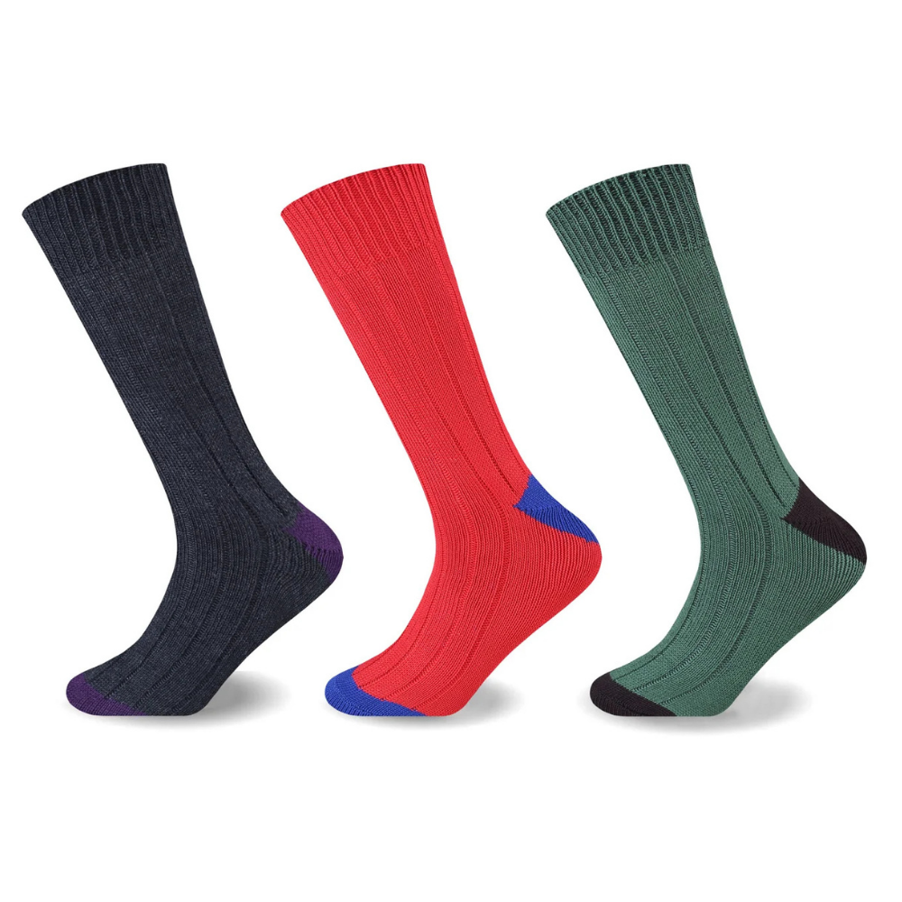 Untitled design (25) 3 Pack Premium Comfort Work Socks - Multi