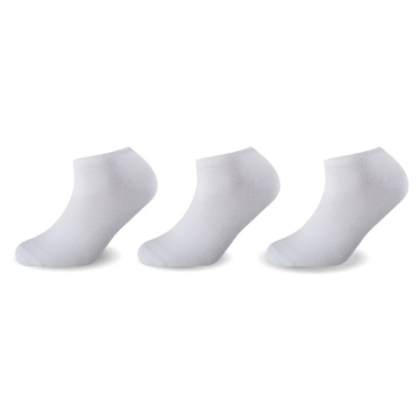 3 Pack Women’s Low Cut Trainer Socks - White
