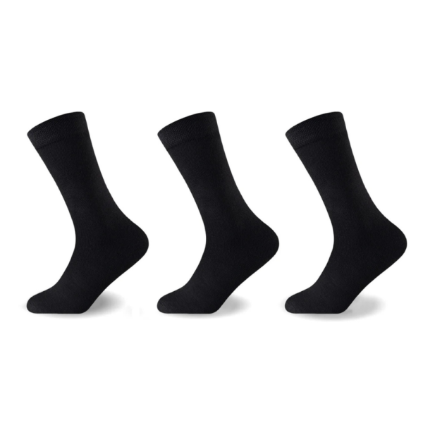 12 Pack Ladies Comfort Fit Soft Socks - Black