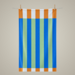 Luxury Bold Stripe Beach Towel - Orange
