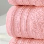 4 Piece Egyptian Cotton Bath Sheet Towel Set - Blush Pink