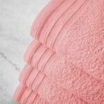 4 Piece Egyptian Cotton Bath Sheet Towel Set - Blush Pink