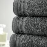 4 Piece Egyptian Cotton Bath Sheet Towel Set - Charcoal