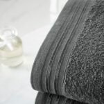 4 Piece Egyptian Cotton Bath Sheet Towel Set - Charcoal