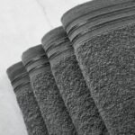4 Piece Egyptian Cotton Bath Sheet Towel Set - Charcoal