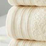 4 Piece Egyptian Cotton Bath Sheet Towel Set - Cream