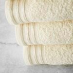 4 Piece Egyptian Cotton Bath Sheet Towel Set - Cream
