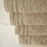 4 Piece Egyptian Cotton Bath Sheet Towel Set - Mocha