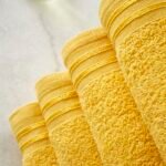 4 Piece Egyptian Cotton Bath Sheet Towel Set - Ochre