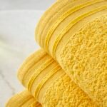 4 Piece Egyptian Cotton Bath Sheet Towel Set - Ochre