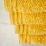 4 Piece Egyptian Cotton Bath Sheet Towel Set - Ochre
