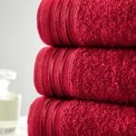 4 Piece Egyptian Cotton Bath Sheet Towel Set - Red