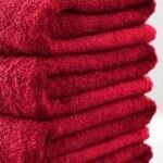 4 Piece Egyptian Cotton Bath Sheet Towel Set - Red