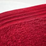 4 Piece Egyptian Cotton Bath Sheet Towel Set - Red