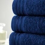 4 Piece Egyptian Cotton Bath Sheet Towel Set - Royal Blue