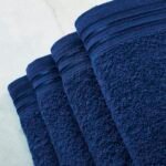 4 Piece Egyptian Cotton Bath Sheet Towel Set - Royal Blue