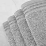 4 Piece Egyptian Cotton Bath Sheet Towel Set - Silver