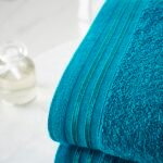4 Piece Egyptian Cotton Bath Sheet Towel Set - Teal