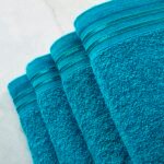 4 Piece Egyptian Cotton Bath Sheet Towel Set - Teal