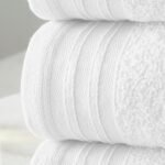 4 Piece Egyptian Cotton Bath Sheet Towel Set - White