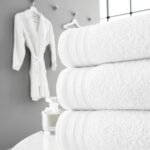 4 Piece Egyptian Cotton Bath Sheet Towel Set - White