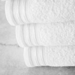 4 Piece Egyptian Cotton Bath Sheet Towel Set - White