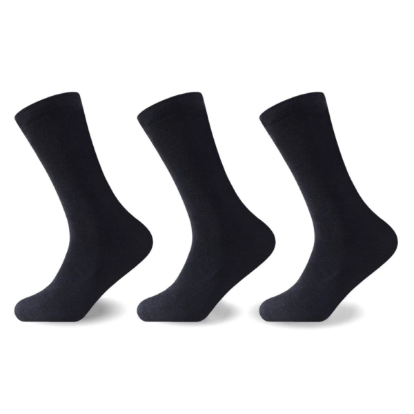 12 Pack Women's Comfy Elastic Socks - Black
